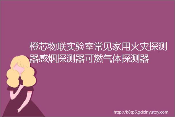 橙芯物联实验室常见家用火灾探测器感烟探测器可燃气体探测器