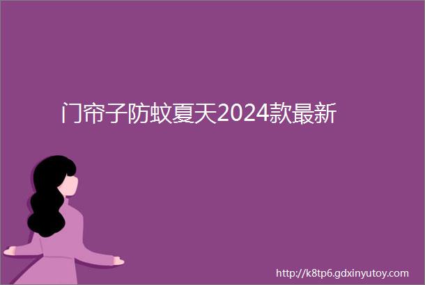 门帘子防蚊夏天2024款最新