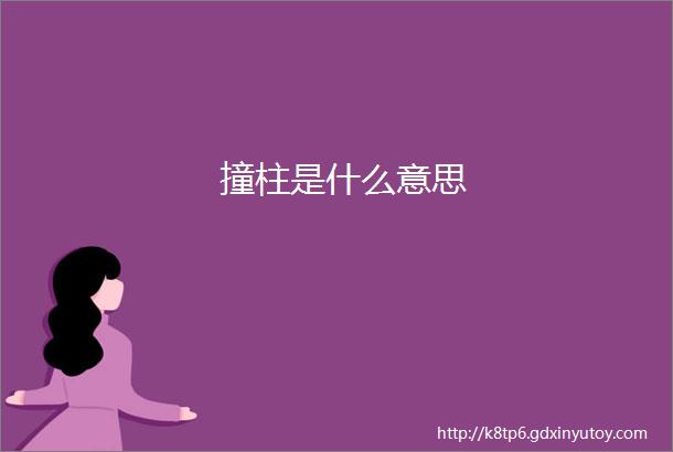 撞柱是什么意思