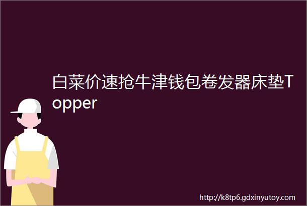 白菜价速抢牛津钱包卷发器床垫Topper