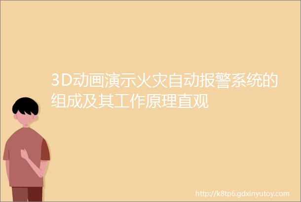 3D动画演示火灾自动报警系统的组成及其工作原理直观