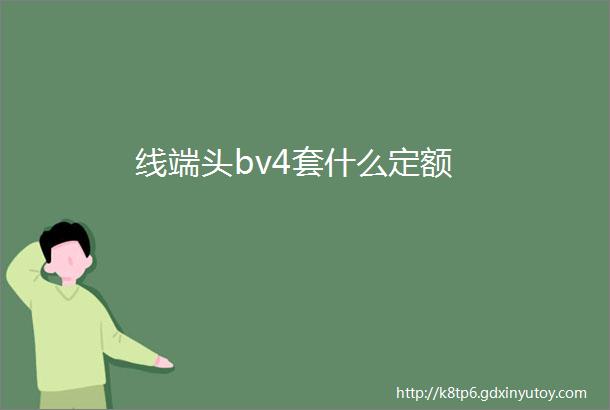 线端头bv4套什么定额