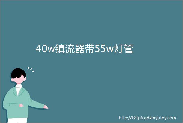 40w镇流器带55w灯管